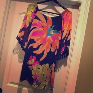 Trina Turk off the shoulder bell sleeve dress